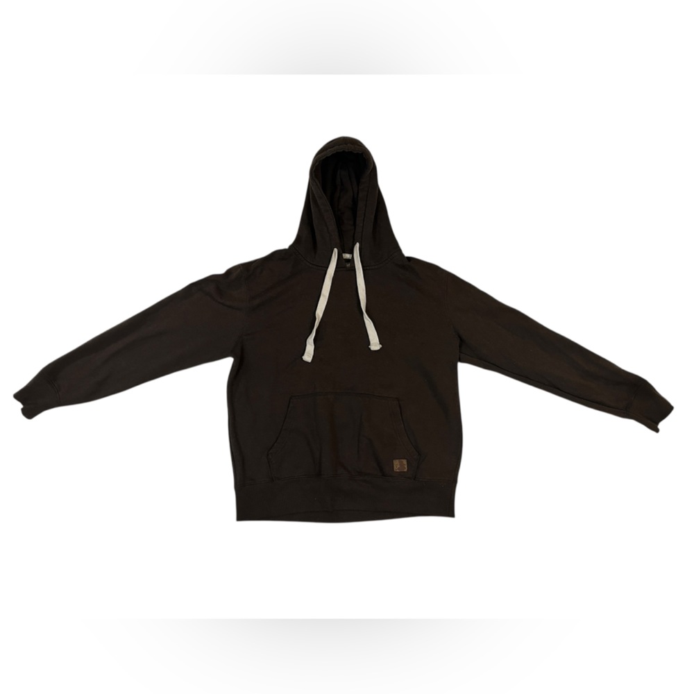 Cozy Fall Goblincore Warm Chocolate Brown Leonine Cotton Pullover Hoodies Size L